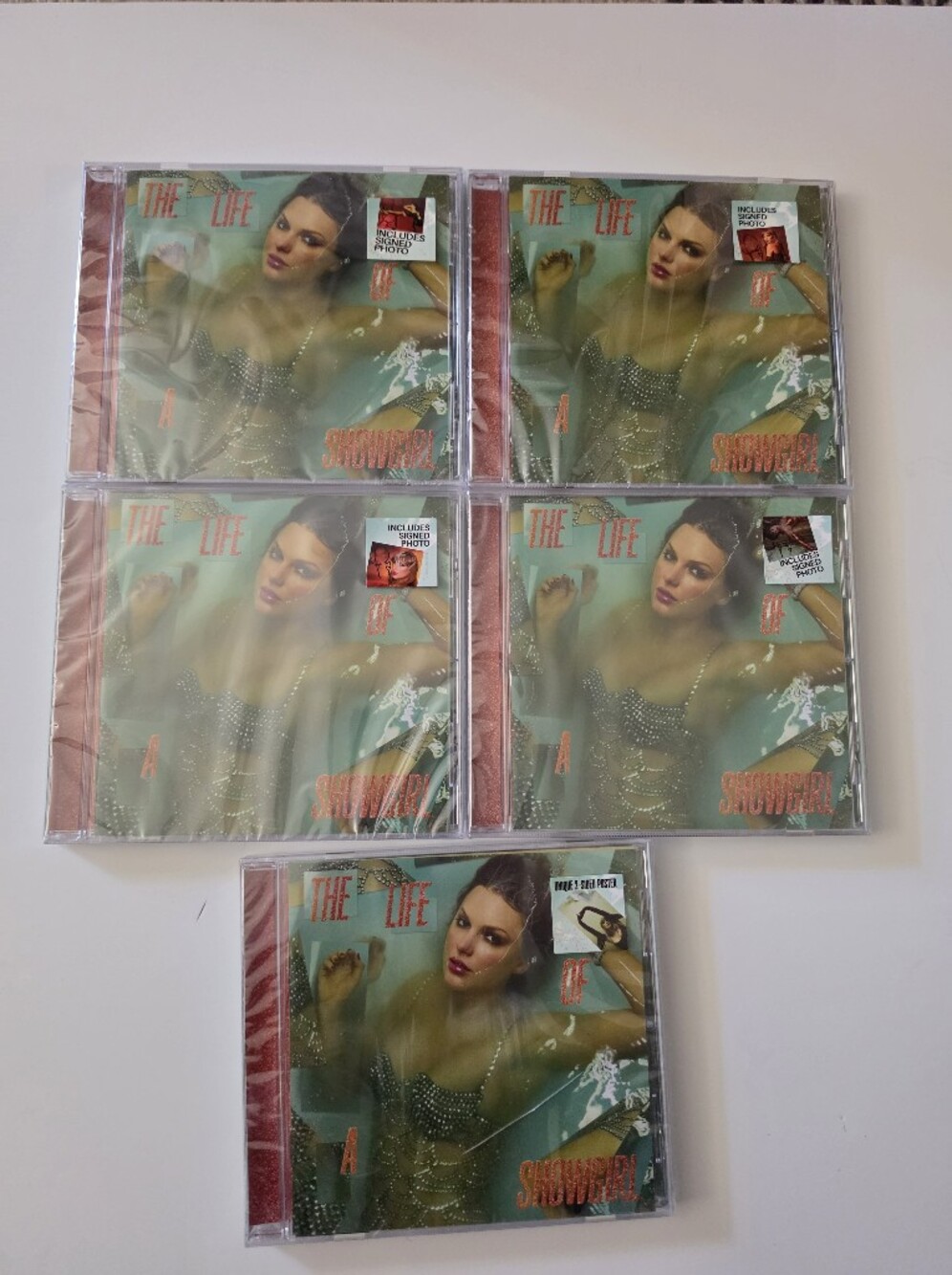The Life Of A Showgirl Signed CDs + Poster CD